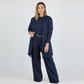 ⏳Offre spéciale à durée limitée⏰Élégant ensemble 3 pièces comprenant un long cardigan, un haut et un pantalon💞