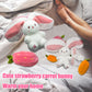 🔥Lapin aux fraises transformé en petit lapin 🎀 Peluche poupée fruit 🐰