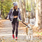 Laisse pour chien mains libres avec sac banane pratique