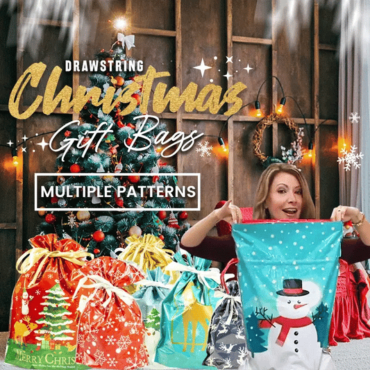 🎅Le meilleur sac cadeau de Noël au monde avec cordon de serrage🎁