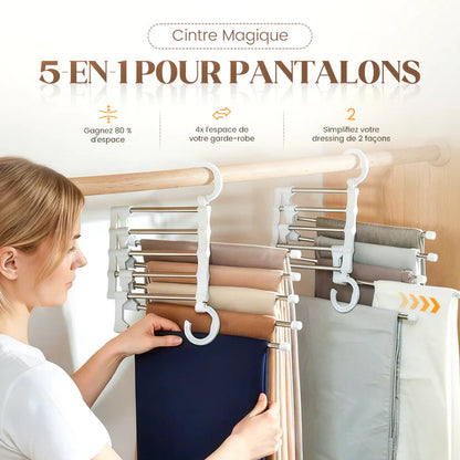👖 ACHETEZ 2, RECEVEZ 3 ! ✨Porte-Pantalons Multifonctionnel