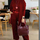 ⏳Offre spéciale à durée limitée⏰Élégant ensemble 3 pièces comprenant un long cardigan, un haut et un pantalon💞