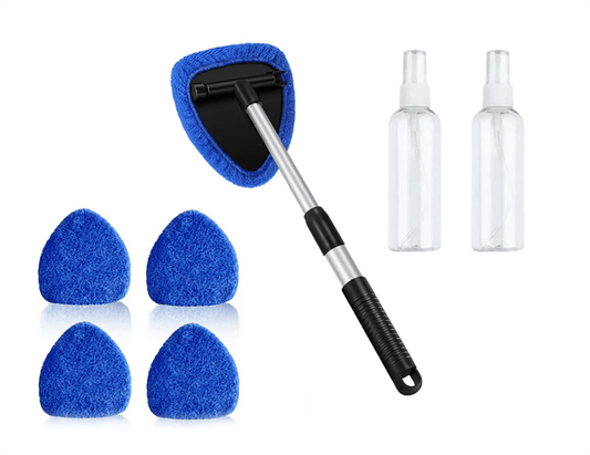 Kit de nettoyage pour pare-brise de voiture – Extensible et rotatif à