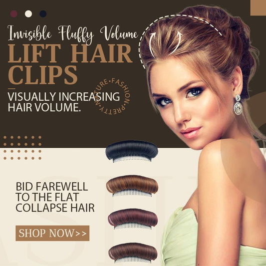 Lot de 2 pinces à cheveux invisibles et moelleuses pour rehausser le volume