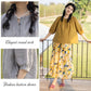 Chemise en lin et coton pour femme, manches lanternes