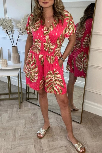 🌸Tenue Décontractée à Pois Floraux avec Poche – Spécial Été ⭐⭐⭐⭐⭐