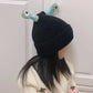 Bonnet tricoté d'hiver mignon et lumineux pour parents et enfants, petit monstre