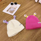 Bonnet tricoté d'hiver mignon et lumineux pour parents et enfants, petit monstre