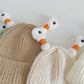 Bonnet tricoté d'hiver mignon et lumineux pour parents et enfants, petit monstre