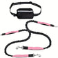 Laisse pour chien mains libres avec sac banane pratique