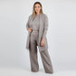 ⏳Offre spéciale à durée limitée⏰Élégant ensemble 3 pièces comprenant un long cardigan, un haut et un pantalon💞