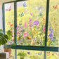 💐Autocollant de fenêtre Bouquet de fleurs colorées💞🖼️