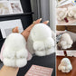 Breloques pompons en forme de lapin souple faites à la main🐰