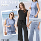 🌺New Arrival Hot Sale🌺Ensemble deux pièces décontracté pour femme, haut à manches courtes et pantalon court à jambes larges