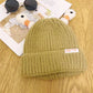 Bonnet tricoté d'hiver mignon et lumineux pour parents et enfants, petit monstre