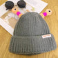 Bonnet tricoté d'hiver mignon et lumineux pour parents et enfants, petit monstre