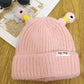 Bonnet tricoté d'hiver mignon et lumineux pour parents et enfants, petit monstre