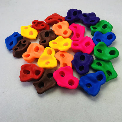 Ensemble de poignées d'escalade de couleurs assorties pour enfants
