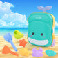 Jeu de sable de plage en huit pièces pour enfants