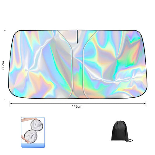 ☀️**Pare-Soleil Pliant pour Pare-Brise de Voiture** ☀️ 🚗✨**Filtre UV Avancé • Compact & Rapide à Installer**✨🚗