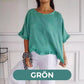 Haut d'été en coton et lin coupe ample