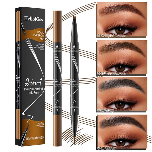 🔥En promotion🔥Crayon à sourcils 2 en 1 waterproof et longue tenue