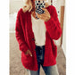 Cardigan grande taille automne et hiver, veste courte décontractée en velours