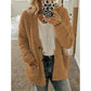 Cardigan grande taille automne et hiver, veste courte décontractée en velours