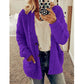 Cardigan grande taille automne et hiver, veste courte décontractée en velours