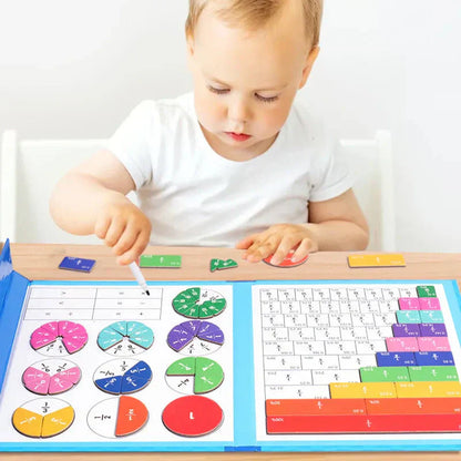 Puzzle de fractions magnétique pour enfants