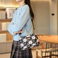 Sac bandoulière imprimé à poches multiples pour femme
