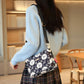 Sac bandoulière imprimé à poches multiples pour femme
