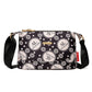 Sac bandoulière imprimé à poches multiples pour femme