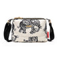 Sac bandoulière imprimé à poches multiples pour femme