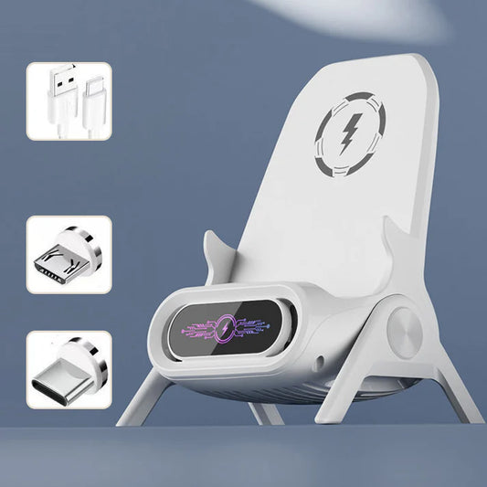 ⏳Spécial à durée limitée⏰Support de téléphone multifonctionnel avec chargeur sans fil rapide📱