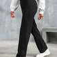 45% de réduction🔥Haute élasticité - Pantalon décontracté taille haute à jambe droite