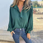 🥰Nouveau prix réduit🥰Chemise boutonnée élégante de couleur unie pour femme