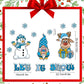 Autocollant magnétique 3D de Noël
