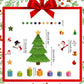 Autocollant magnétique 3D de Noël