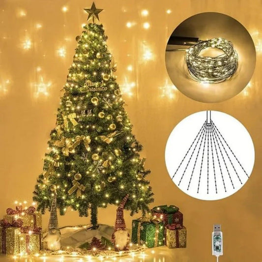 🎄Guirlandes Lumineuses LED de Noël avec Effet Scintillant de Luciole