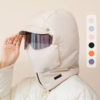 Masque d'extérieur coupe-vent à couverture complète avec lunettes de protection