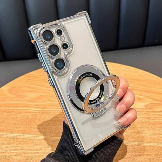 Coque anti-chute avec anneau de support invisible pour Samsung