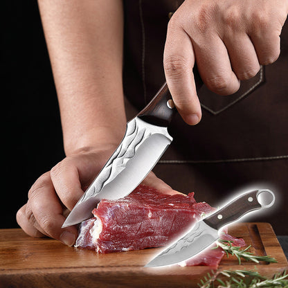 Couteau à désosser portable, tranchant et courbé, avec étui