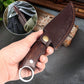 Couteau à désosser portable, tranchant et courbé, avec étui