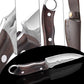 Couteau à désosser portable, tranchant et courbé, avec étui