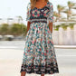 🌸✨ Robe élégante à imprimé bohème pour femme