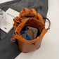 👜Sac seau en cuir PU fait main 2025 avec cordon de serrage pour femme🌟
