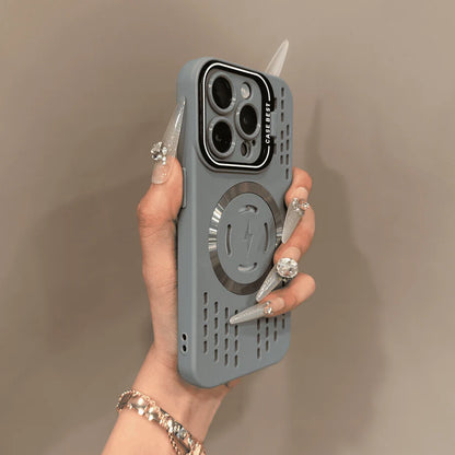 Coque de protection en silicone souple avec chargement magnétique ultra-rapide pour iPhone