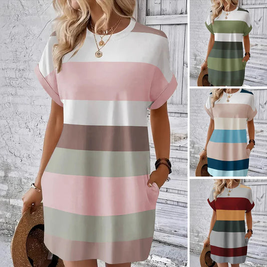 🔥Robe à col rond – Élégante et intemporelle !