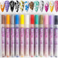 ✨ Kit Nail Art 12 couleurs – Stylos créatifs pour des ongles sublimes